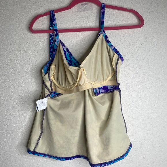 Miraclesuit Tankini Swim Top Womens Size M Underwire‎ Bra Resort Beach - Picture 6 of 12